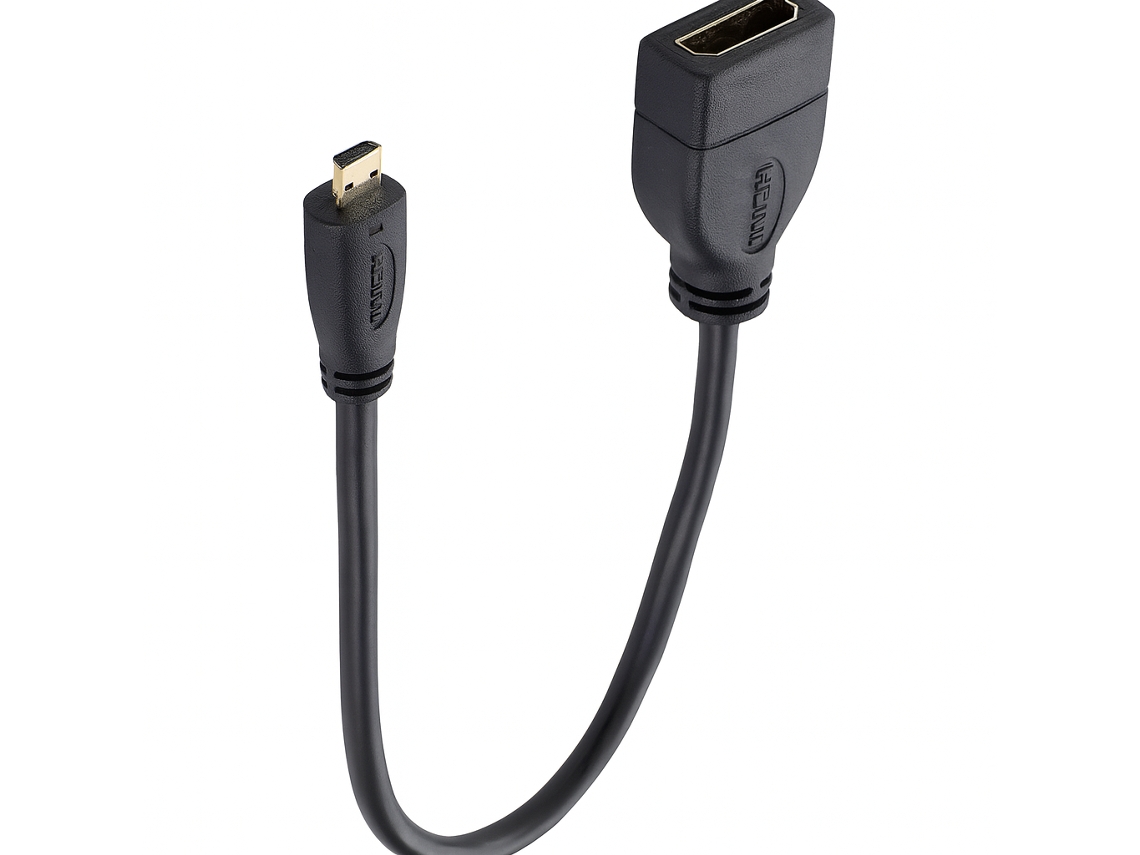 Adaptador Conversor Hdmi F Para Micro Hdmi M Sanda Sd 7346 Preto