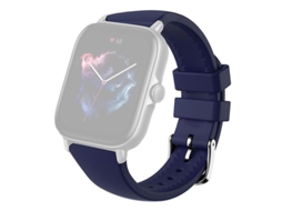 Pulseira de silicone de 20 mm para relógio inteligente Huami Amazfit GTS 4/3/2/mini/bip com fivela em U para bicicleta elétrica