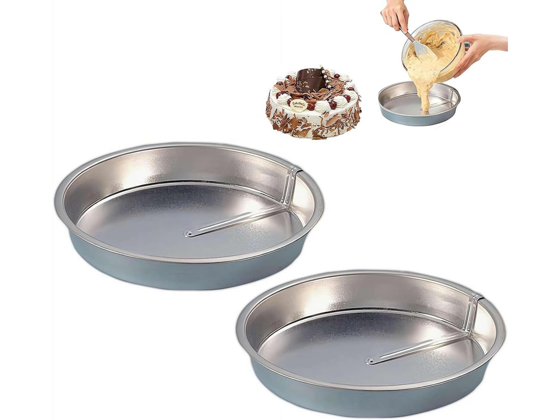 Bolo em formato de 25 cm com sistema de fácil deformação