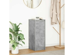 Vidaxl Aparador 29,5x34x76 Cm Derivados De Madeira Cinza Cimento