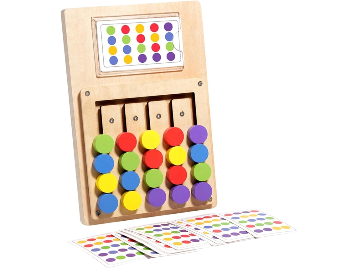 Jogo De Combinar Cores - Tabuleiro Deslizante Educativo Cores,