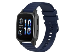 Lurelia Pulseira De Relógio Azul Marinho, Compatível Com Garmin Forerunner Sq2 Music 20 Mm, Acabamento Moderno