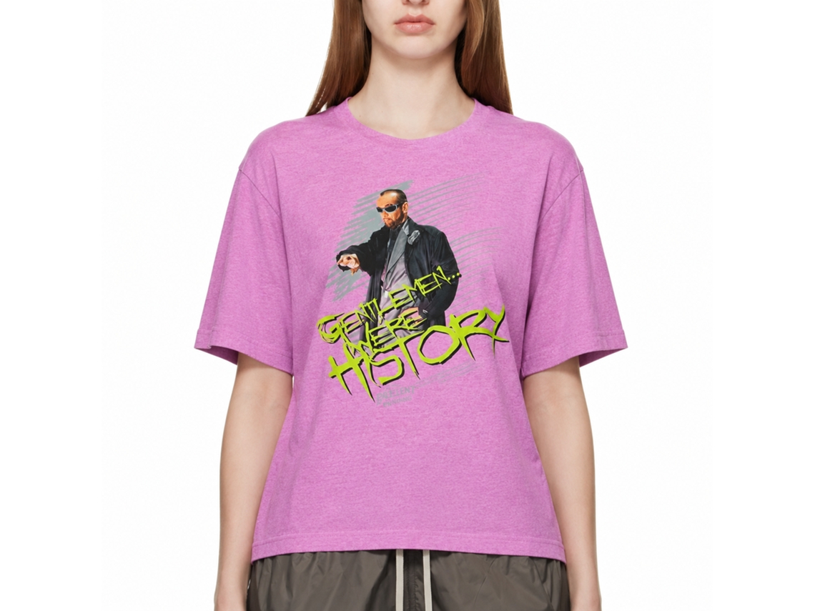 Rockinstone Bill And Ted Gwh Heather Neon Purple Adult T-shirt Size:xxxl