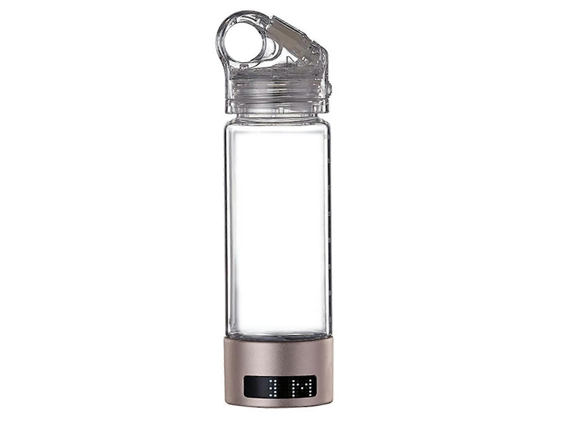 Garrafa De Água Hidrogenada De 400ml Com Eletrólise Dupla De Concentração E Visor Led
