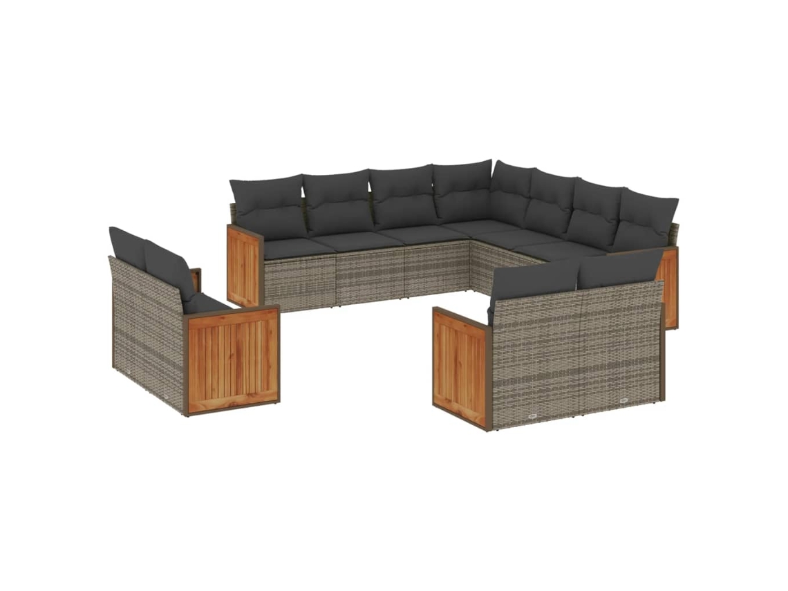 Garden Sofa Set, Garden Sofa Sets Vidaxl Cinzeto Rattan / Vime (n/a)