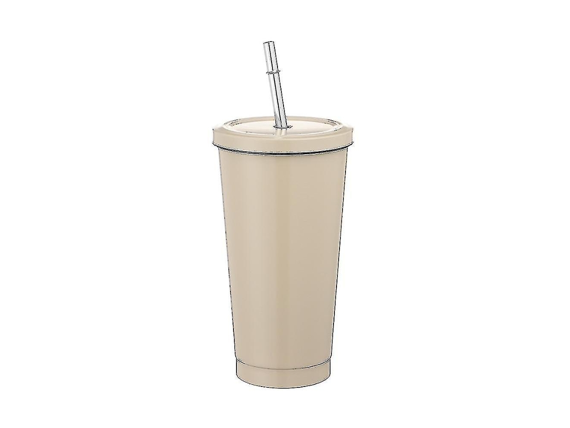 Garrafa Térmica De Aço Inoxidável De 500ml, Ideal Para Cerveja, Chá, Bebidas, Canudos E Café Para Viagem.