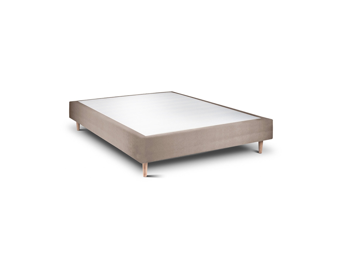 Sommier Rígido 20 Milano  Taupe Pés Cônicos 200 X 160 Cm Altura 35 Cm Indream