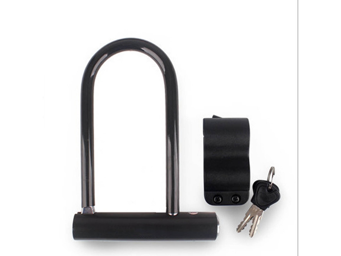 Lurelia Cadeado Bicicleta, Chave, Portátil, Preto
