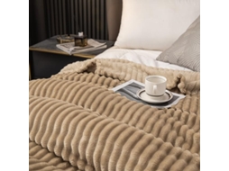 Cobertores Grossos de Pelúcia com Estampa Coelho Cobertor Individual Premium e Lontra para Cama, Macio, Quente
