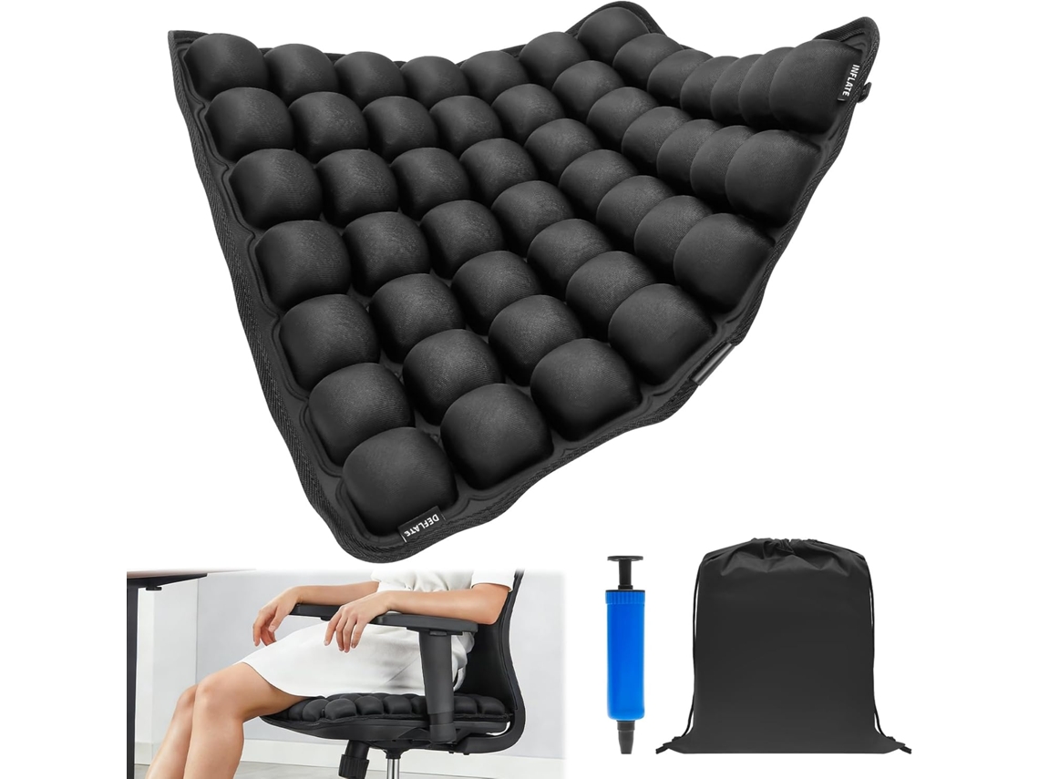 Almofada Ergonômica 3d Inflável Para Viagens