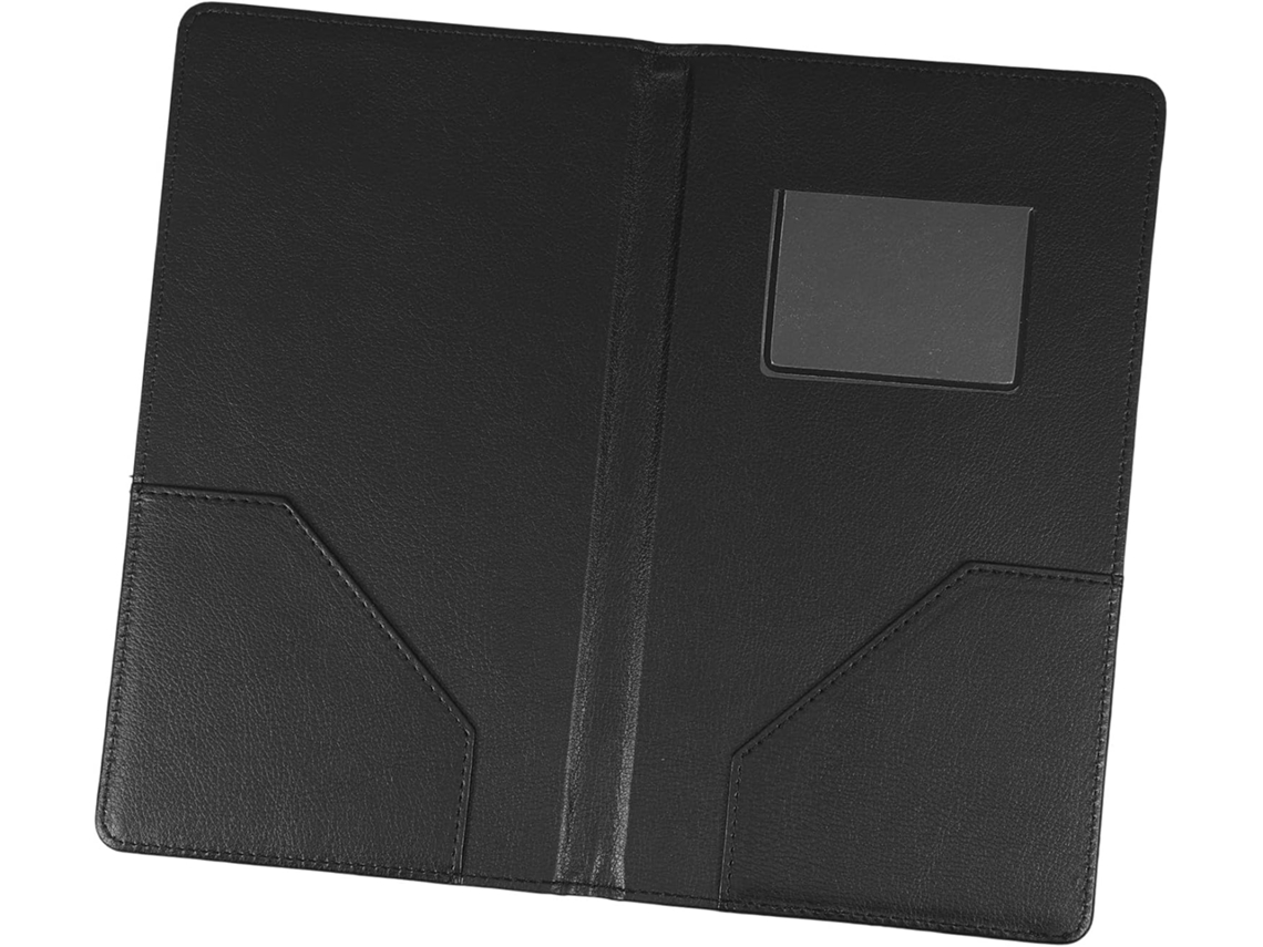 Organizador de Cardápio Homoyoyo em PU Preto para Restaurantes e Bares, Elegante Suporte para Exibição de Vinhos e Cardápios de Vinhos