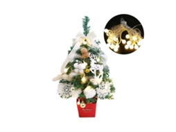 Árvore De Natal Miniature Korean De 60cm Com Luz E Decoração Da Laxiscreed Para A Mesa