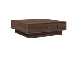 Mesa de Centro Derivados Madeira Carvalho Castanho MAISON EXCLUSIVE (90x90x28 cm)