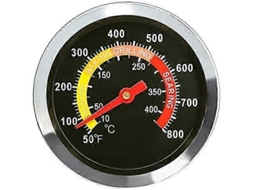 Termômetro De Aço Inoxidável Para Churrasqueira Externa 01t08 6 Cm, Medidor Temperatura Fumaça Churrasco, Peças Reposição Churrasq Aquaforge