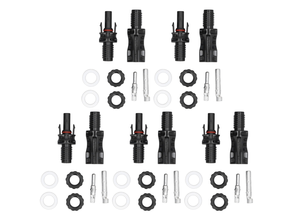 Conjuntos de Conectores de Ramificação Solar Primerox uv Ip68 macho fêmea para painéis fotovoltaicos 5pcs
