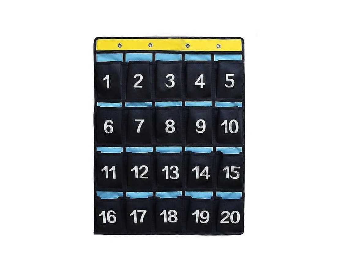 Organizador De Sala De Aula Numerado, Gráfico De Bolso Para Celulares E Calculadoras Everley891 (36 Bolsos)