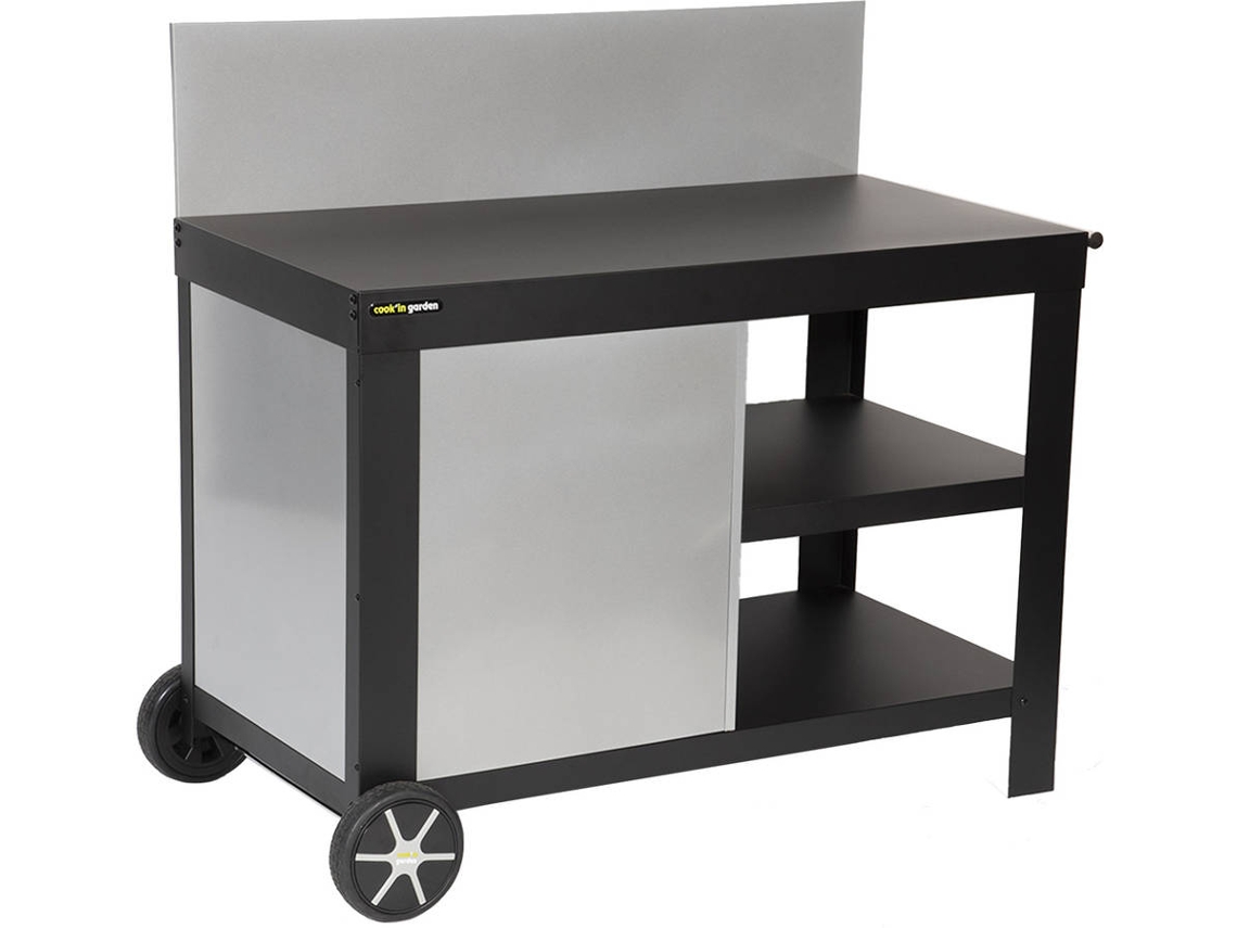 Carrinho Mulfifuncional de Churrasqueira COOK`IN GARDEN Nova (Preto - 122x65x105cm)