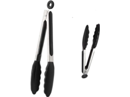 Pinças De Cozinha Silicone, Pinças Para Churrasco De Aço Inoxidável 23cm E 30cm, Pinças De Cozinha Com Cabos