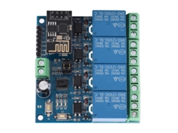 Laxiscreed Módulo Relé Wifi De 4 Canais Com Controle Remoto Por Android Para 12v