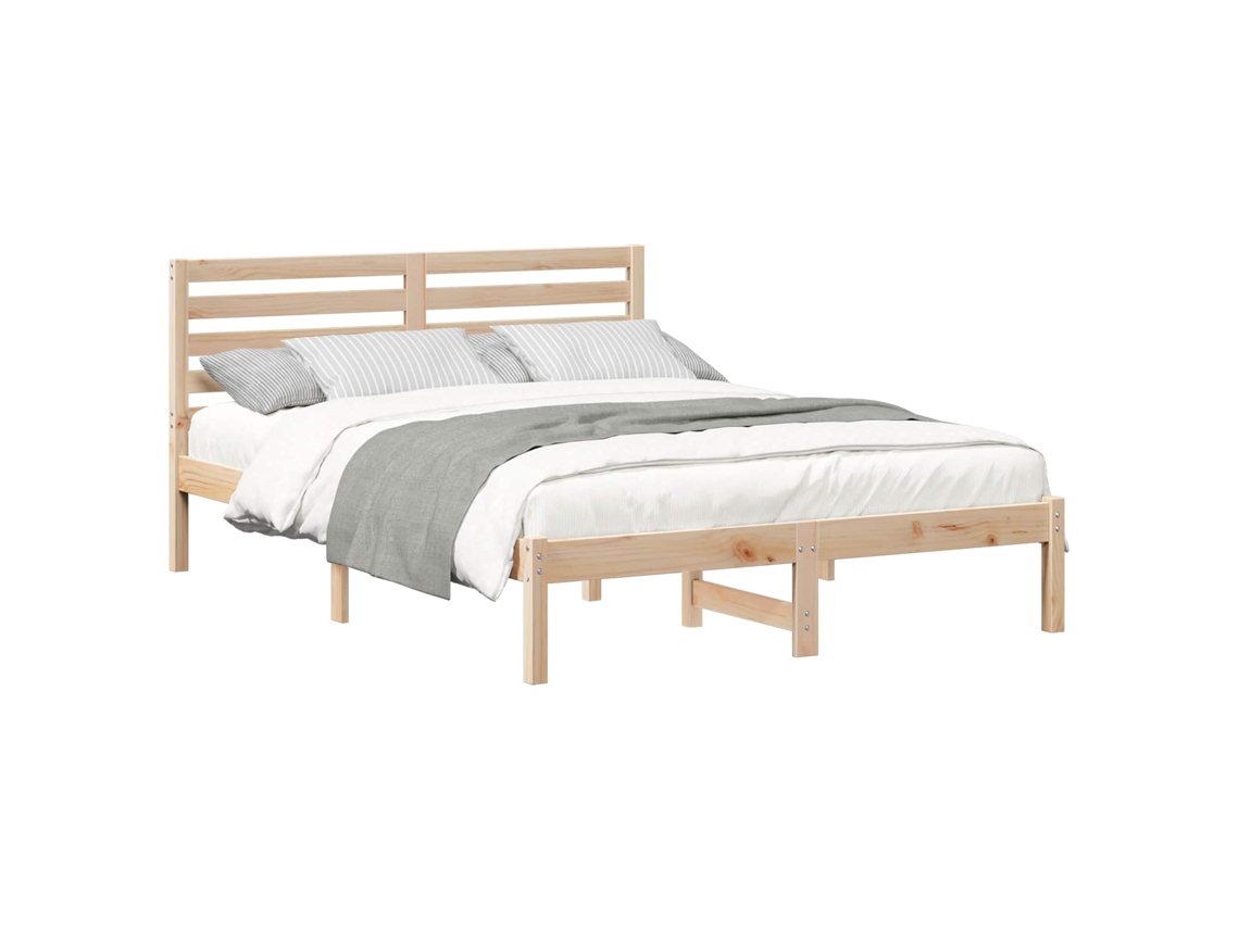 Estrutura da Cama com Cabeceira Castanho 120 X 190 Cm MAISON EXCLUSIVE