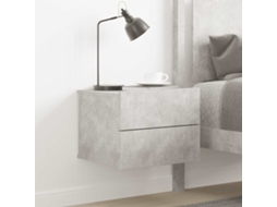 Vidaxl Mesa De Cabeceira 40x30x30 Cm Derivados Madeira Cinza Cimento