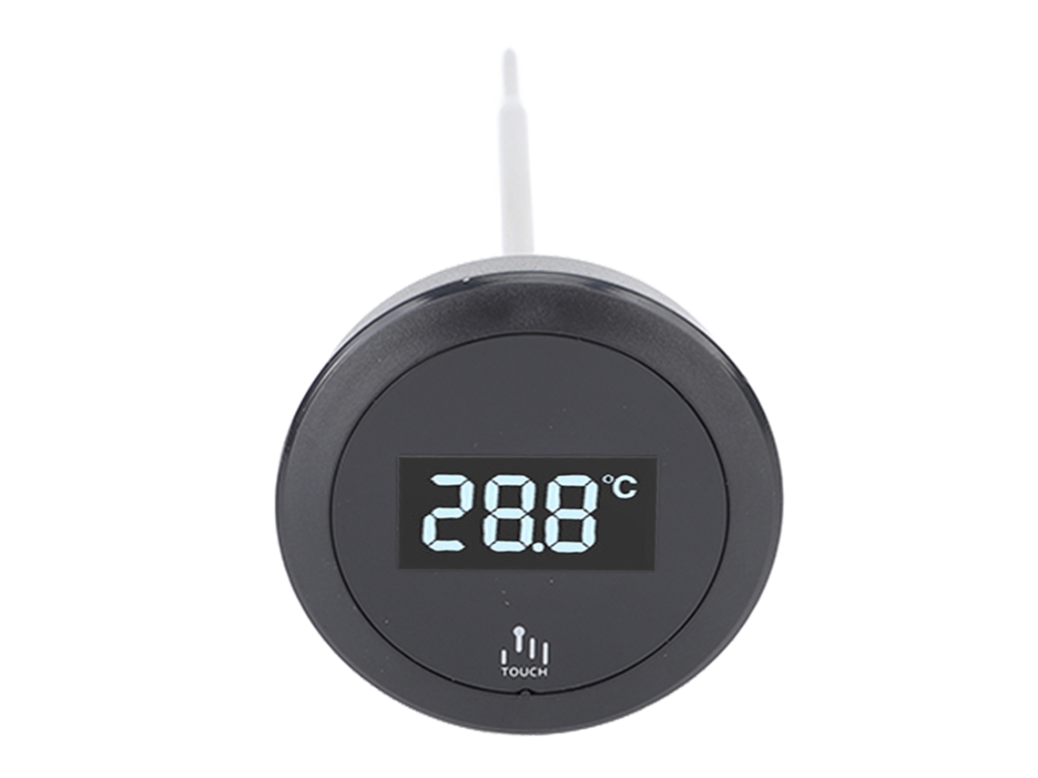 Termômetro Digital Primerox com tela touch e sonda de aço inox, à prova d'água