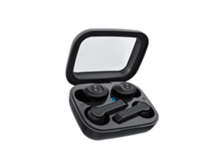 Fone De Ouvido Sem Fio Bluetooth Qualidade De Som Estéreo Baixa Latência E Baixo Ruído Estojo De Carregamento Transparente Ipx5 À Prova D'água (preto)