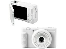 Capa Silicone HEXINYIGJLY para Sony Zv 1f/zv 1 Iianti Risco, Acesso Total, Montagem Tripé Branco