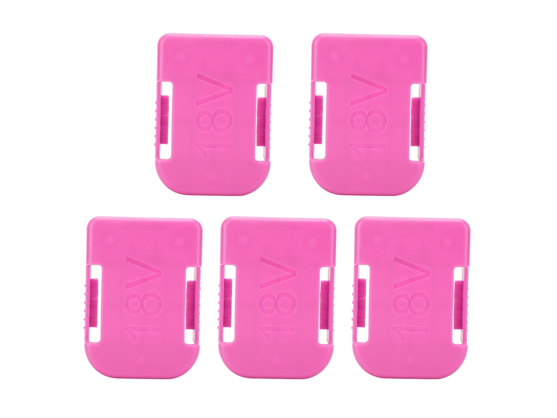 Kit de 5 suportes duplos para baterias de 18V, compatíveis com ferramentas Makita e Bosch para CHABERLU