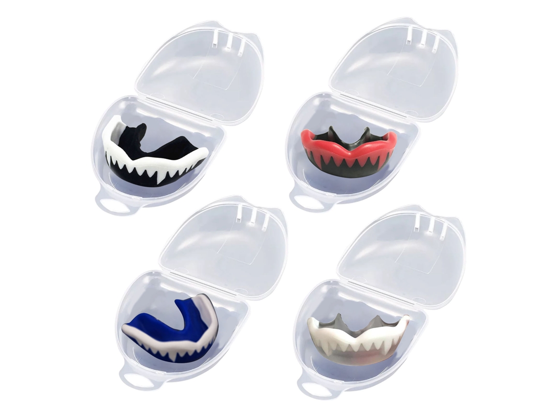 4pcs Protetor Bucal Esportivo Para Adultos E Jovens Resistente A Impactos Alto Boxe Basquete Futebol