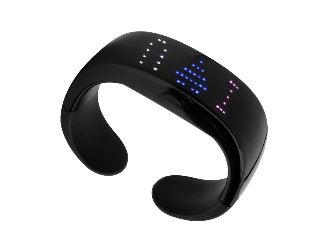 Pulseira Led Iluminável Programável para Festa, Corrida Noturna e Eventos. EOOCOO