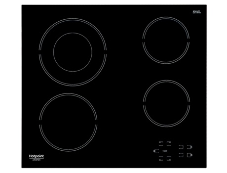 Placa de Vitrocerâmica HOTPOINT HR 632 B (Elétrica - 58 cm - Preto) — Elétrica de Vitrocerâmica | Largura: 58 cm