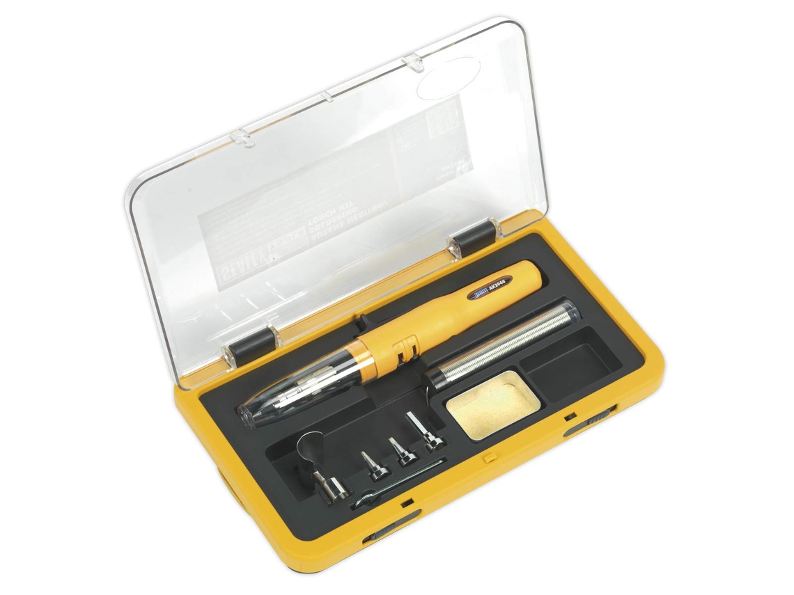 Kit De Maçarico Para Ferro De Soldar A Butano Ak2946, 8 Peças