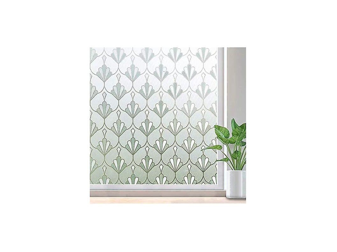 Película Estática Para Janelas, Película Blackout Triomphe Privacy Window Film Autoadesiva Reutilizável Fosca Opaca Com Padrão Floral, Para Slowmoose
