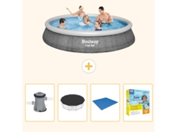 Bestway Piscina Bestway Fast Set Redonda - 396x84 Cm - 5-peças S198