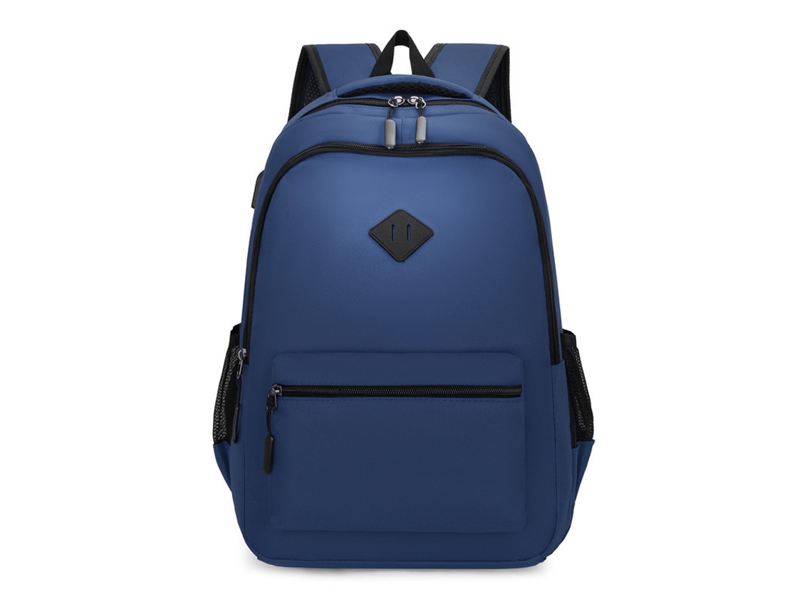 Mochila Masculina Azul Para 15,6 Polegadas