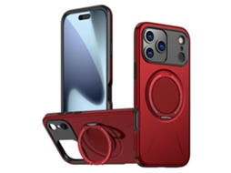 Capa Para Iphone 17 Pro Max À Prova De Quedas Com Suporte Magnético Giratório Digitallab (vermelho)