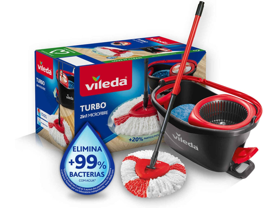 Sistema Esfregona e Balde VILEDA Turbo 2 em 1