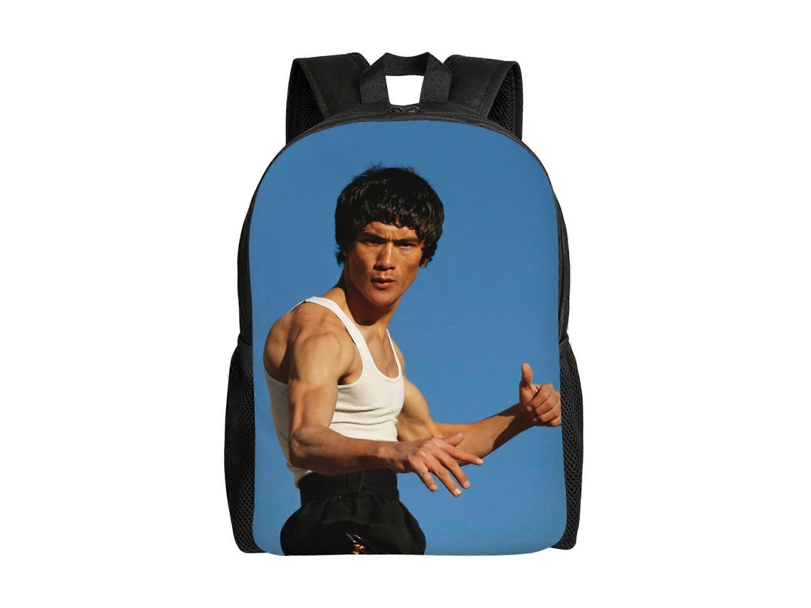 Mochila Bruce Lee T1472 Para Escola E Trabalho, Leve E À Prova Dágua, Mochila Estilosa Para Estudantes E Adultos N1472 Olysi Shop
