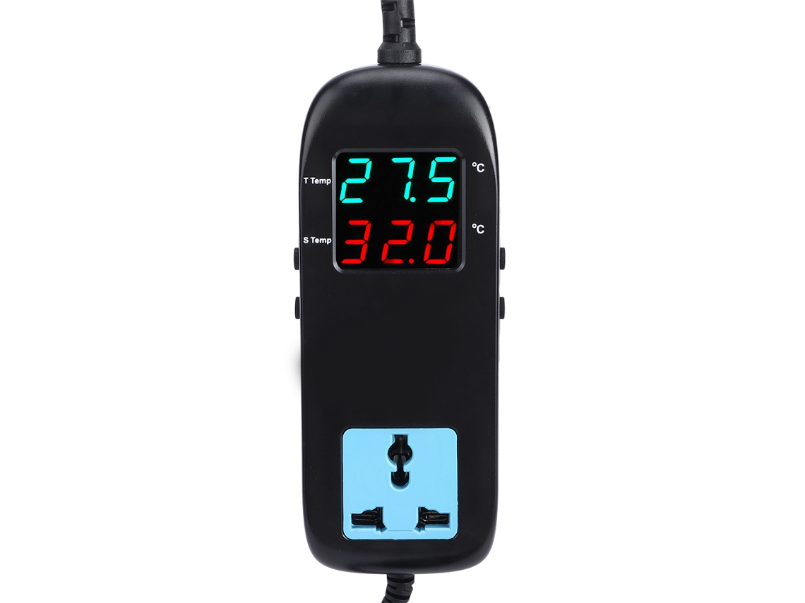 Digital Display Temperature Controller Electronic Thermostat With Power Cord Precise Temperature Control Digital Display Eoocoo