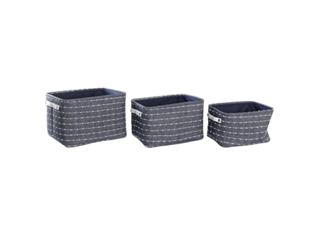 Conjunto de Cestas Dkd Home Decor Poliéster (38 X.