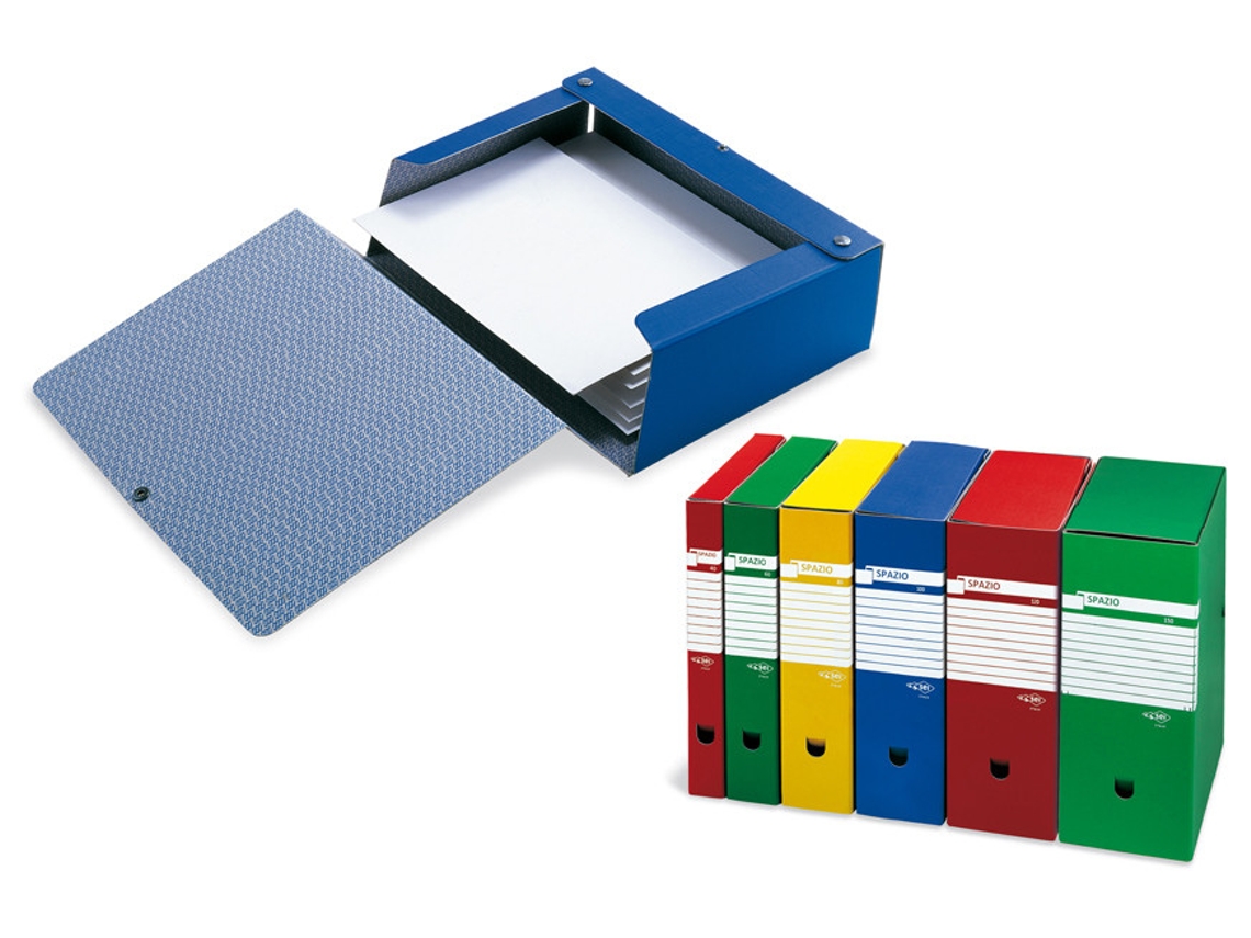 Caixa de arquivo em pvc azul SEI ROTA Spazio
