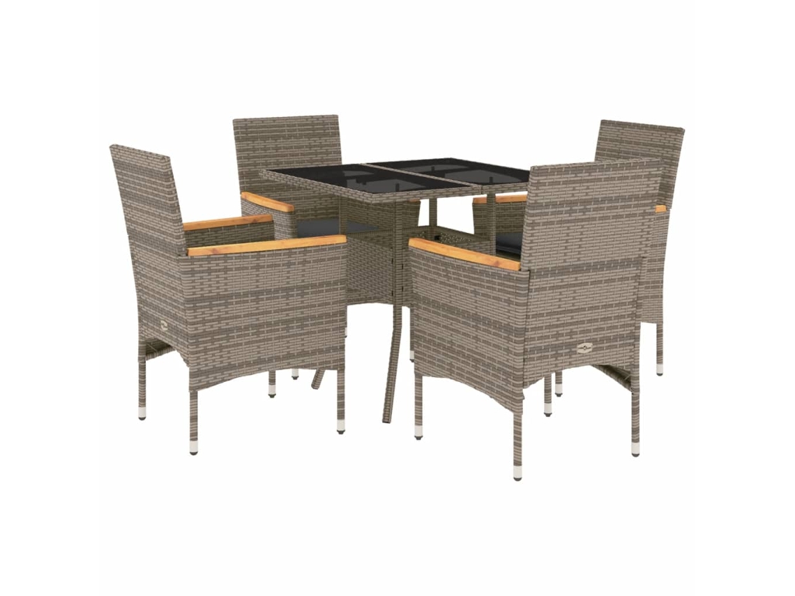 Garden Dining Set, Garden Dining Sets Vidaxl Cinzeto Rattan / Vime (n/a)