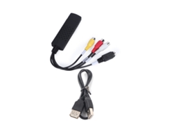 Cabo Adaptador Conversor De Captura De Vídeo Usb 2.0 Para 3 Rca S-vídeo Áudio Tv Dvd Vhs