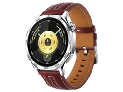 Bracelete para Huawei Watch Gt 6 Couro Costura Bicolor com Fivela Prateada Vinho Tinto XIAOMOYU (46mm)