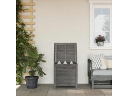 Vidaxl Caixa Arrumação P/ Jardim 50x49x56,5 Cm Abeto Maciço Antracite