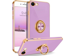 Lente para Telefone Ultra Fino Protetora Anel Titular Bonito para iPhone 7 HONGWE. Pele Sintética