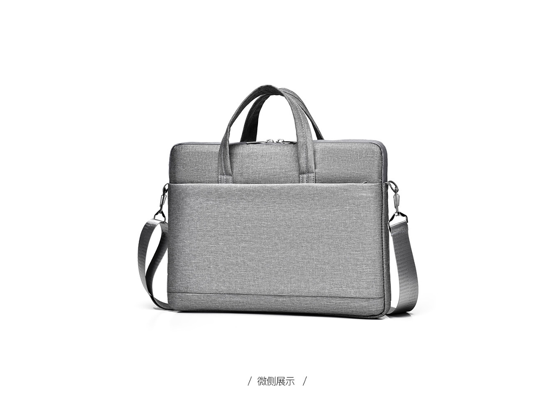 Bolsa Transversal Para Laptop (pequena, Cinza, 13 Polegadas), Grande Capacidade, Resistente A Impactos.