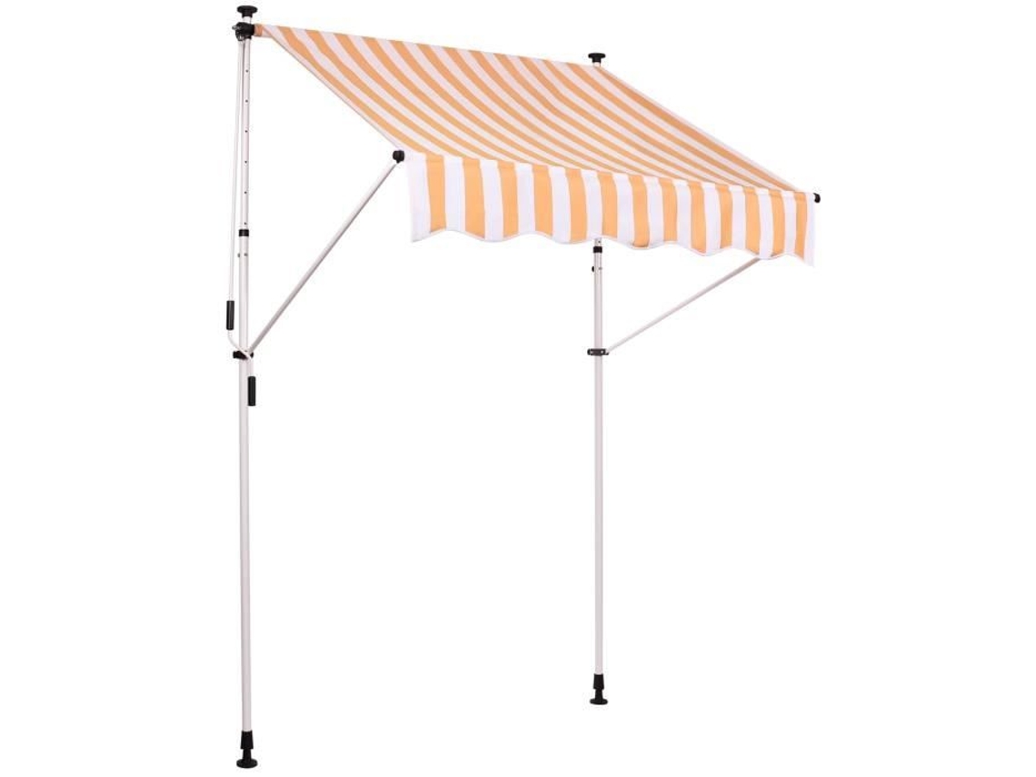 Cortina Para Toldo Westerly Clamp Clp Amarela Lona Hidrorrepelente E Anti Uv Aço Inoxidável 350x120 Cm