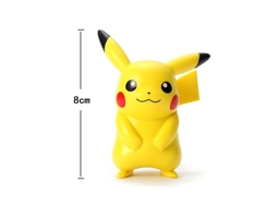 Figura GAATPOT 6 Styles Pokemon Pikachu Charmander Psyduck Squirtle Jigglypuff Bulbasaur Bulbasaur Anime Figures Toys Model Kawaii Kids Gift